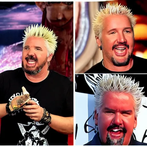 Prompt: guy fieri eats a human foot in James Cameron’s Avatar