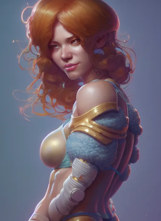 Image similar to april o'neal, hyper detailed, digital art, trending in artstation, cinematic lighting, studio quality, smooth render, frostbite 3 engine rendered, art style by klimt and nixeu and ian sprigger and wlop and krenz cushart