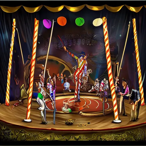 Image similar to a circus by mobius