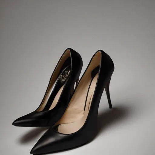 Prompt: stiletto shoes product shot studio lighting