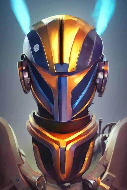 Image similar to epic mask helmet robot ninja portrait stylized as fornite style game design fanart by concept artist gervasio canda, behance hd by jesper ejsing, by rhads, makoto shinkai and lois van baarle, ilya kuvshinov, rossdraws global illumination radiating a glowing aura global illumination ray tracing hdr render in unreal engine 5