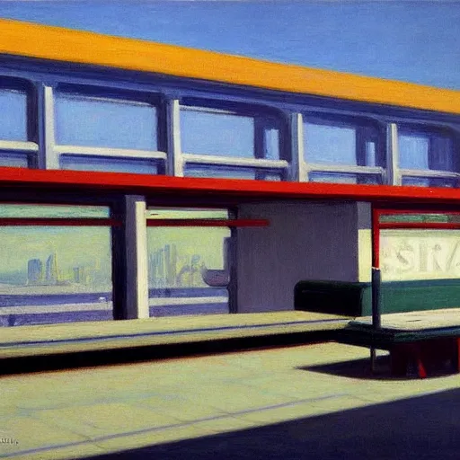 Image similar to San Francisco Airport by Edward hopper