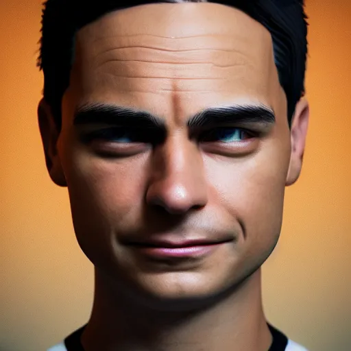 Image similar to photographic portrait of ben shapiro as god, highly detailed, raytracing, octane render, trending on artstation, flickr