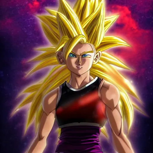 Image similar to teenage girl becomes the legendary super saiyan, wild glowing hair, 2 0 0 7 hd photograph