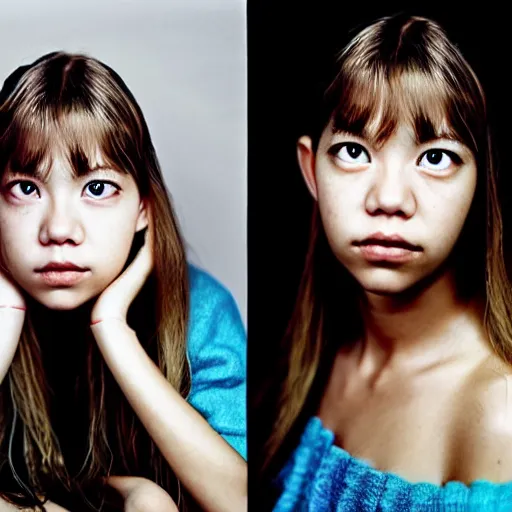 Prompt: Portrait of Lalisa Manoban by Martin Schoeller