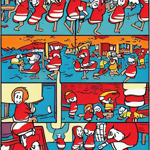 Image similar to page from where's waldo book