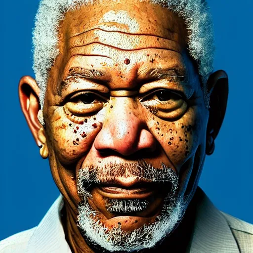 Image similar to morgan freeman as walter white.