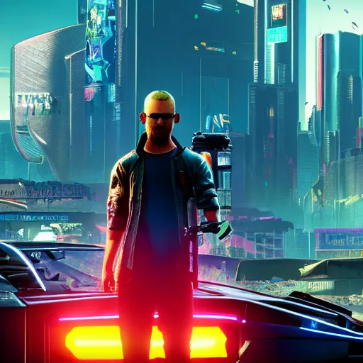 Image similar to nick bostrom in cyberpunk 2 0 7 7 cp 2 0 7 7 3 8 4 0 x 2 1 6 0