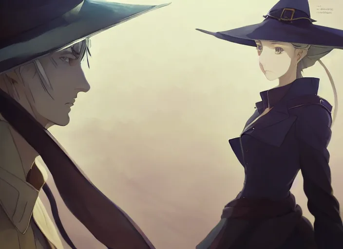 Image similar to portrait of lady maria, helm of second world war warship in background, illustration concept art anime key visual trending pixiv fanbox by wlop and greg rutkowski and makoto shinkai and studio ghibli and kyoto animation, symmetrical facial features, shoulder eyes, astral witch clothes, dieselpunk, realistic anatomy, gapmoe yandere grimdark, volumetric lighting, backlit