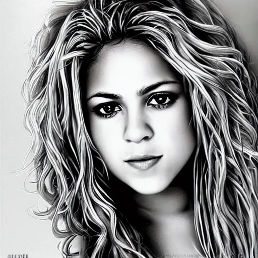 Prompt: Shakira, beautiful, highly detailed portrait, photorealistic, ultra-detailed, 3d, cartoon, Up