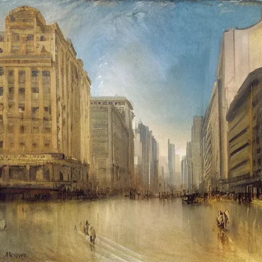 Prompt: avenida paulista painted by william turner