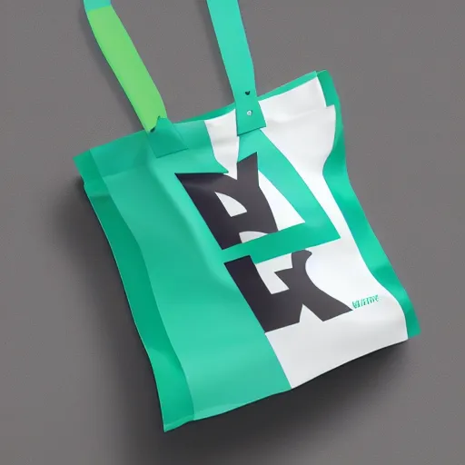 Prompt: logotype for industrial plastic bag company called wang that represents high quality and efficiency, modern, fresh cool colors, trending on behance