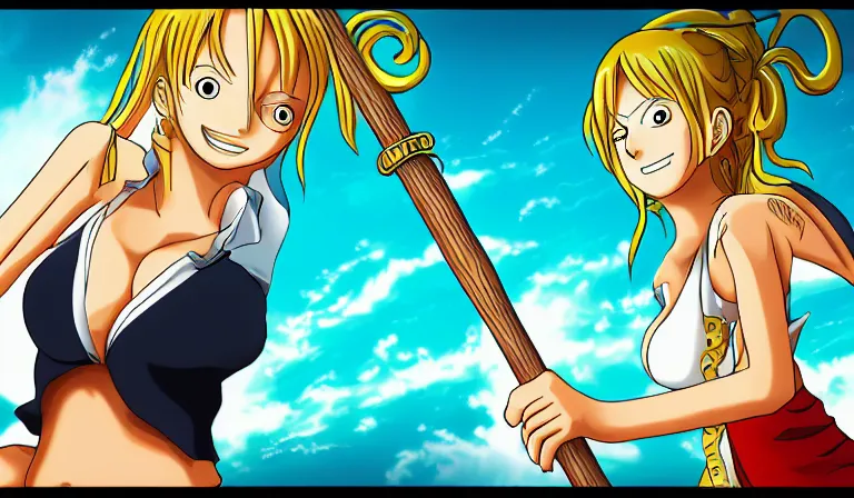 ArtStation - Nami - One Piece animated wallpaper