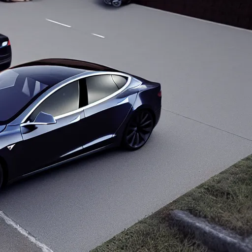 Image similar to Tesla model s High detail, photorealistic, ray tracing, realistic, 8k