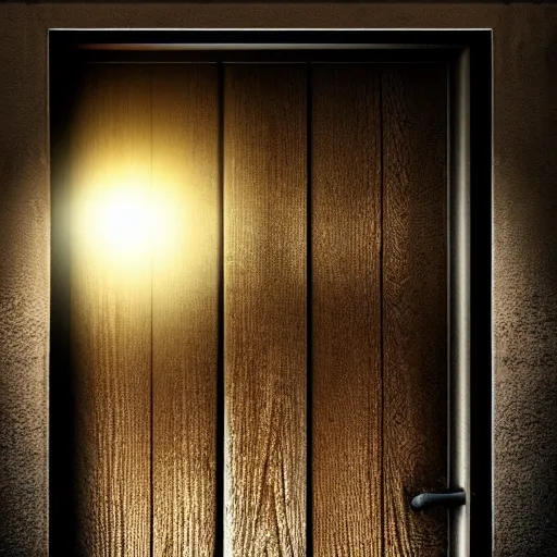 Image similar to “ door ajar from the inside, horror, dark, lens flare, hd, 4 k ”