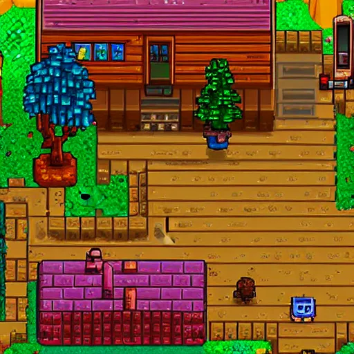 Prompt: hank hill king of the hill in Stardew valley