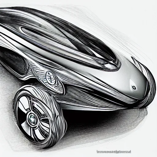 Image similar to futuristic vehicle concept, etch a sketch art