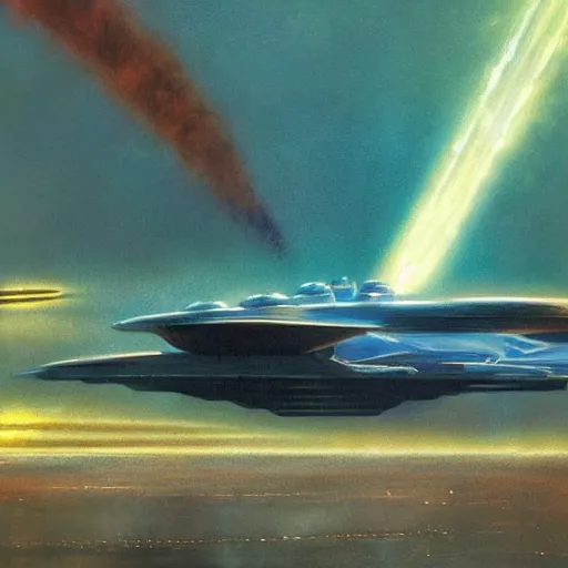 Prompt: spaceships of the mind by john harris