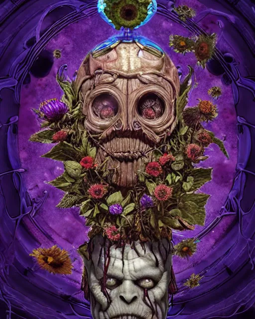 Prompt: the platonic ideal of flowers, rotting, insects and praying of cletus kasady carnage thanos dementor doctor manhattan chtulu mandelbulb mandala spirited away bioshock davinci the witcher, d & d, fantasy, ego death, decay, dmt, psilocybin, art by artgerm and anders zorn and giuseppe arcimboldo