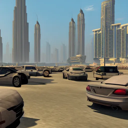 Image similar to gta : dubai, picturesque