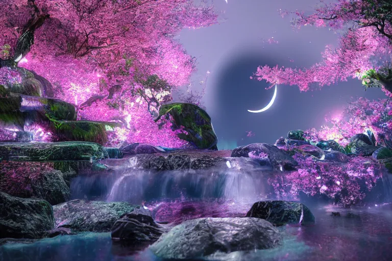 Fireflies Cherry Blossom