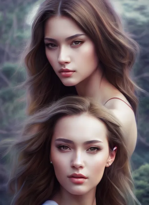 Image similar to photo of a gorgeous young woman in the style of stefan kostic, realistic, sharp focus, 8k high definition, insanely detailed, intricate, elegant, art by stanley lau and artgerm