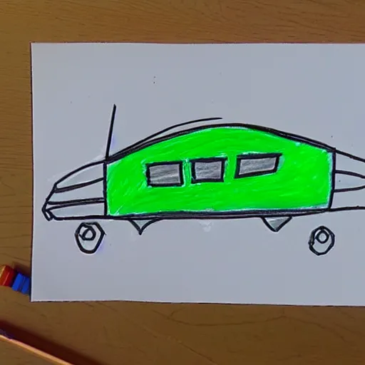 Prompt: children's drawing of doom e 1 m 1 the hangar