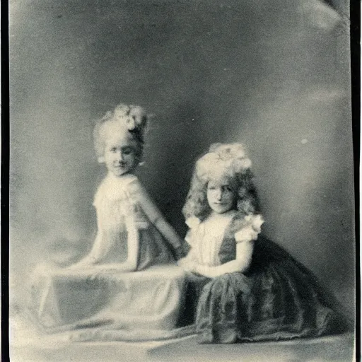 Image similar to photograph from the 1700s, faded, blurry, faded, blurry, faded, blurry, unclear, first ever photograph