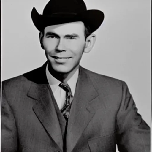 Image similar to photograph of hank williams sr