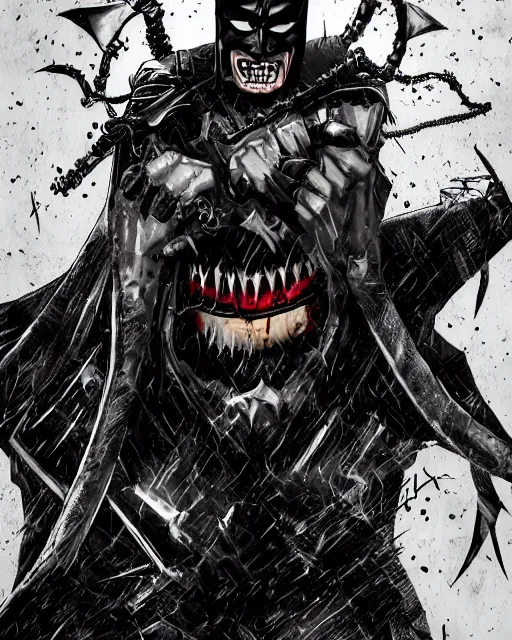 Image similar to the batman who laughs, comic strip style, dynamic lighting, fantasy concept art, trending on art station, stunning visuals, creative, cinematic, portrait, ultra detailed