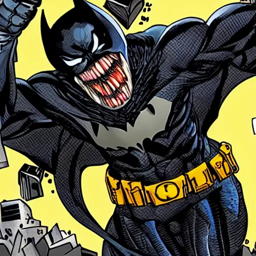 Image similar to venom as batman