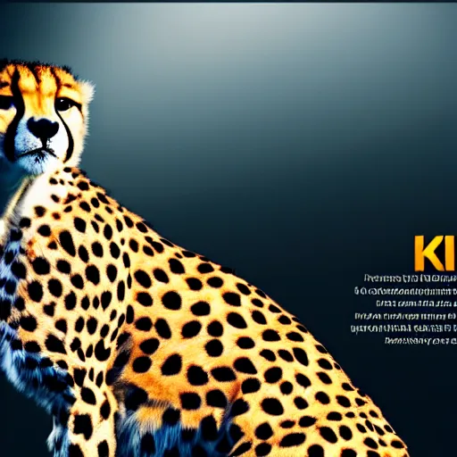 Prompt: “ a corporate log featuring a cheetah, 4 k, graphic design ”