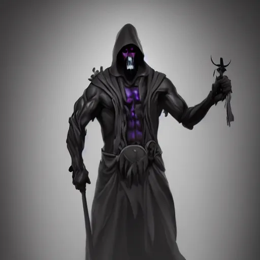 Image similar to Grim Reaper, muscled, Pride, artstation