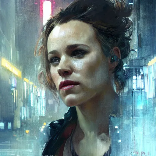 Prompt: rachel mcadams, hyperrealistic portrait, bladerunner street, art of elysium by jeremy mann and alphonse mucha, fantasy art, photo realistic, dynamic lighting, artstation, poster, volumetric lighting, very detailed face, 4 k, award winning