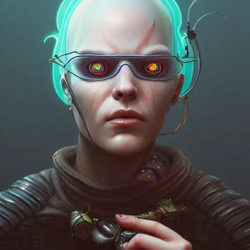 Image similar to apocalyptic onion cyberpunk portrait by gaston bussierre and charles vess and james jean and erik jones and rhads, 3 d octane render, beautiful fine face features, intricate high details, sharp, ultradetailed