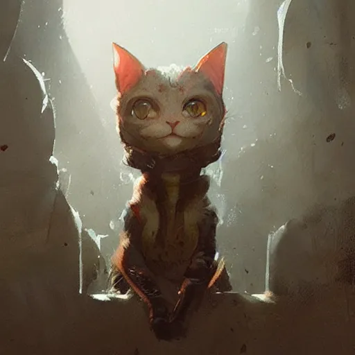 Image similar to 🐈,Greg rutkowski, Trending artstation, cinematográfica, digital Art