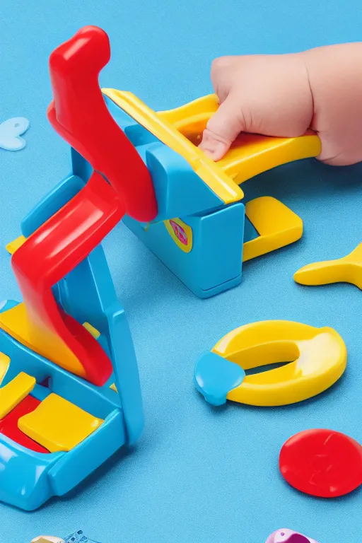 Prompt: fisher - price toy guillotine, guillotine, high detail product photo, 8 k