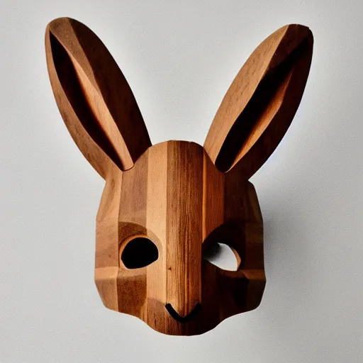 Image similar to rabbit cult wooden mask