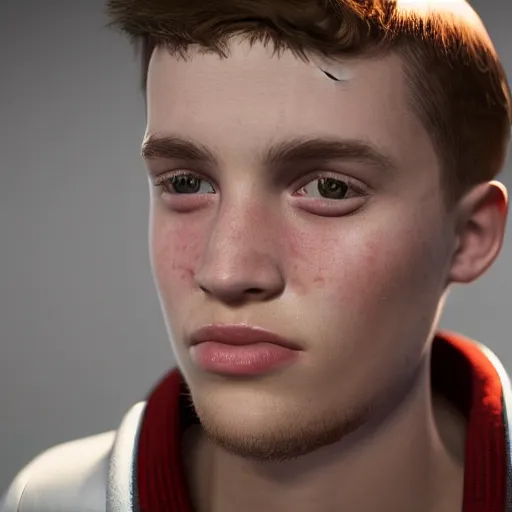 Prompt: still photo of william butcher the boys, highly detailed, photorealistic portrait, bright studio setting, studio lighting, crisp quality and light reflections, unreal engine 5 quality render