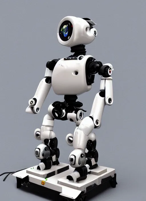 Image similar to Modular anime robot, easily connected and disconnected for easy repairs, fine joints, safe construction for human handling, modestly dressed