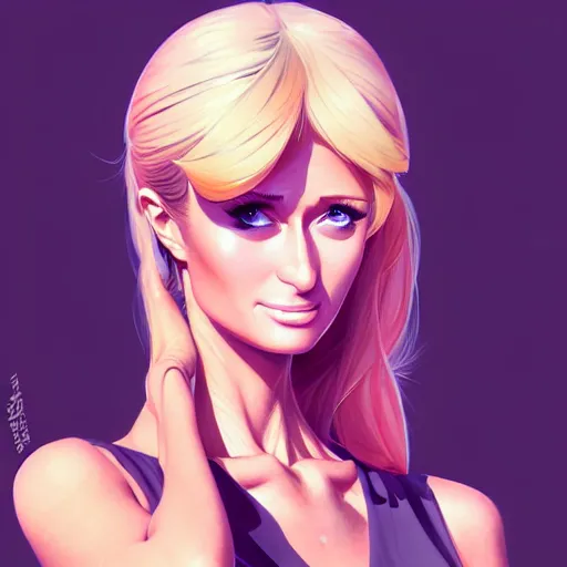 Image similar to confused paris hilton, portrait shinkai makoto studio ghibli studio key hideaki anno sakimichan stanley artgerm lau rossdraws james jean marc simonetti elegant highly detailed digital painting artstation pixiv