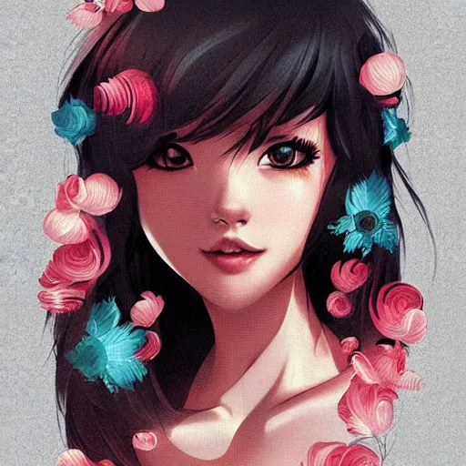 Image similar to the joy of life, by ross tran, a simple vector based illustration, artgerm