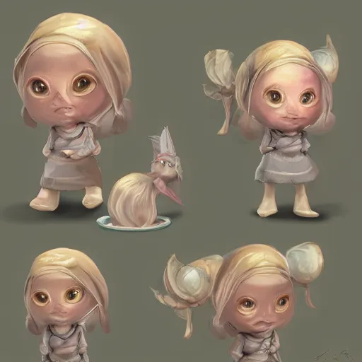 Image similar to super cute princess 3D concept by Tiger HKN and Gediminas Pranckevicius, Character Model Sheets, face very realistic, Game Art, Zenith angle, hyper detailed, no background, Character Modeling, cartoon, cinematic, raytrace, Trend on artstation, C4D