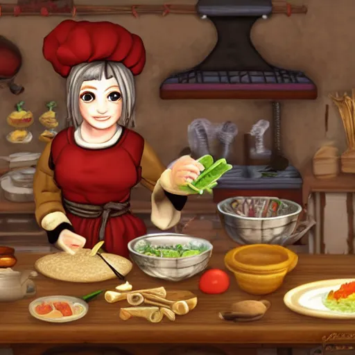 Image similar to mediaeval cooking mama