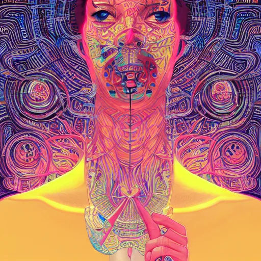 Image similar to portrait of godel's incompleteness theorem, by tristan eaton, victo ngai, peter mohrbacher, artgerm,