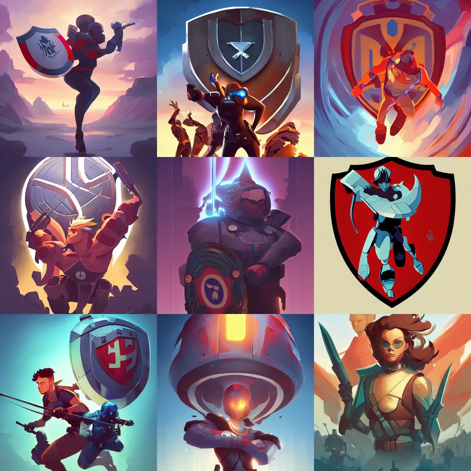 Prompt: shield icon stylized minimalist comic - con, loftis, cory behance hd by jesper ejsing, by rhads, makoto shinkai and lois van baarle, ilya kuvshinov, rossdraws global illumination