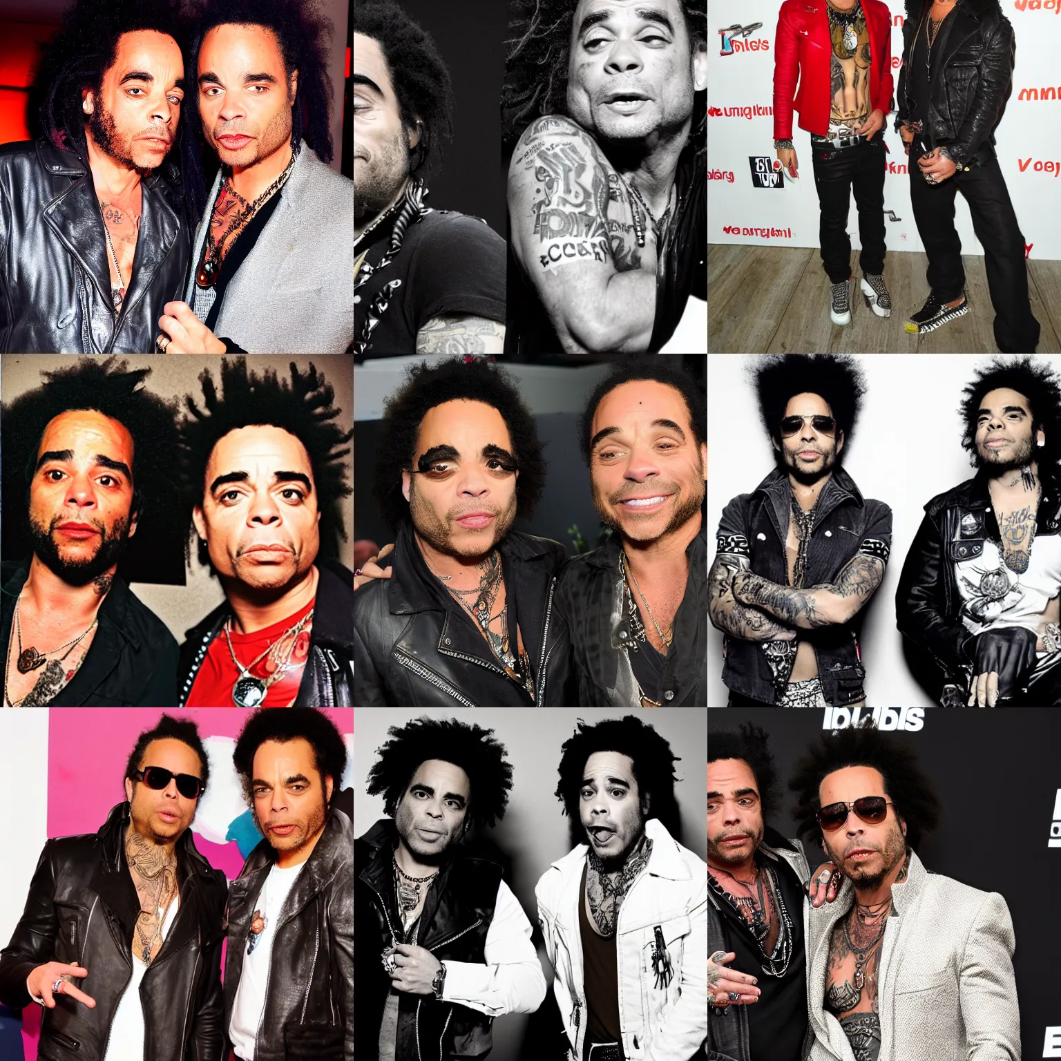 Prompt: lenny & squiggy kravitz