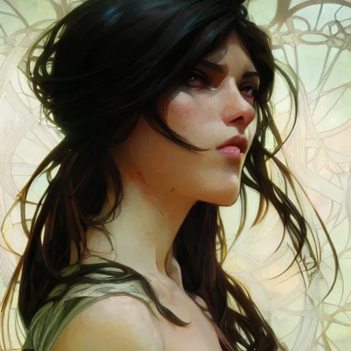 Image similar to digital character concept art by artgerm and greg rutkowski and alphonse mucha. wide open female mouth, close - up, defiant, light effect, 8 k, hyper detailed, intricate, elegant, digital painting, artstation, smooth, sharp focus