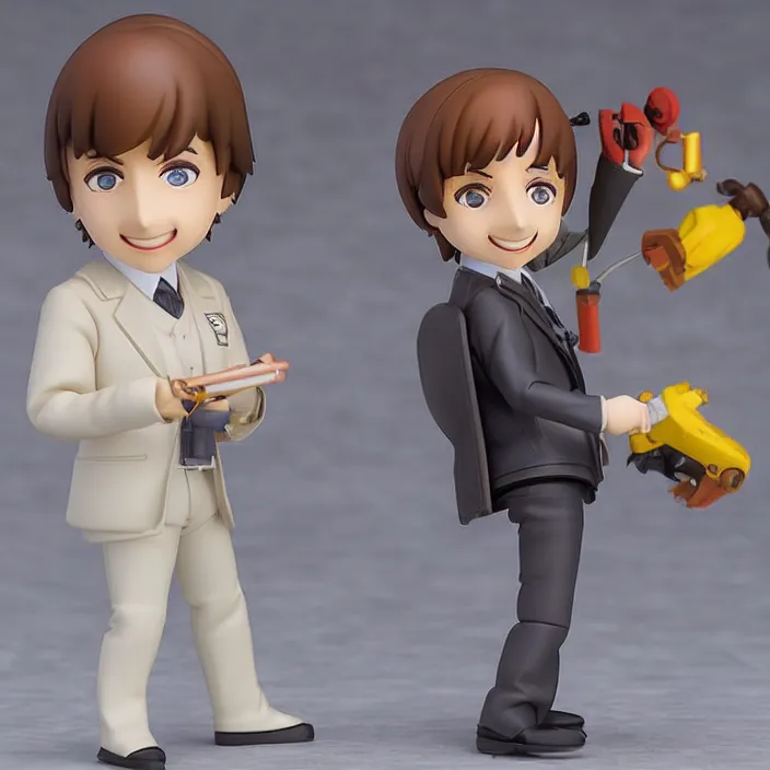 Prompt: alan partridge, An anime Nendoroid of alan partridge, figurine, detailed product photo