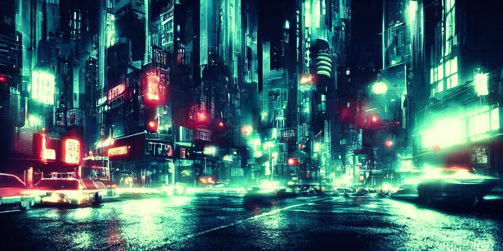 Image similar to neo noir city, 1 9 8 0 s future retro, cinematic, dramatic lighting, atmospheric